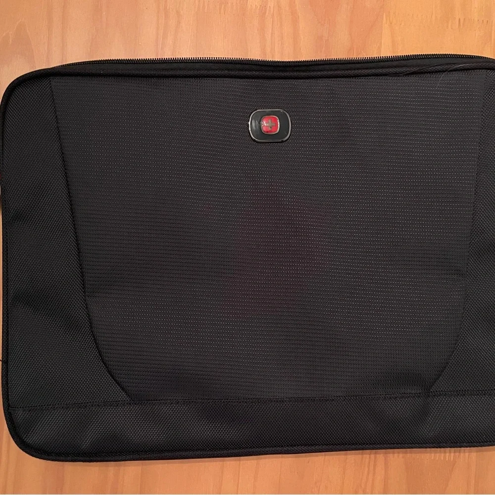Swiss Tech Black Laptop Sleeve with Logo